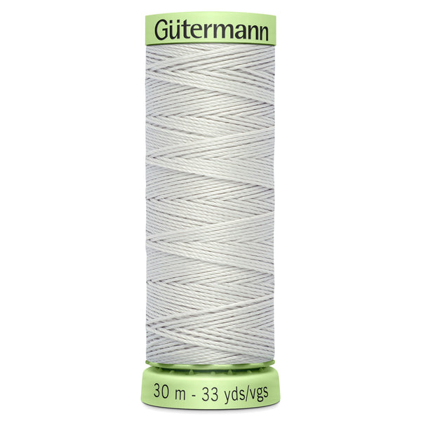 Gutermann Topstitch 8 Silver 30m Reel