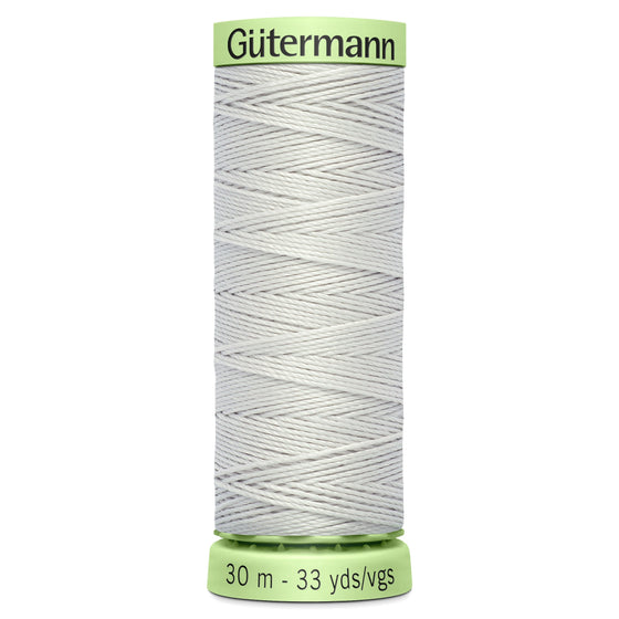 Gutermann Topstitch 8 Silver 30m Reel