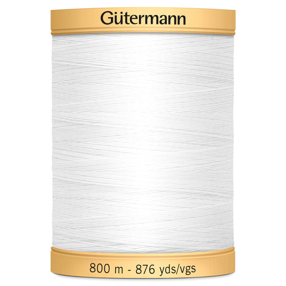 Gutermann Cotton 5709 White 800m Reel