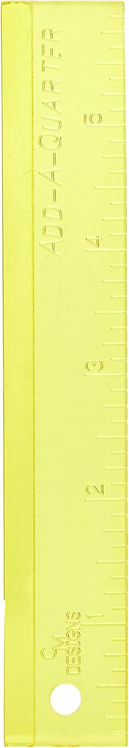 Add-A-Quarter Ruler 6" Yellow