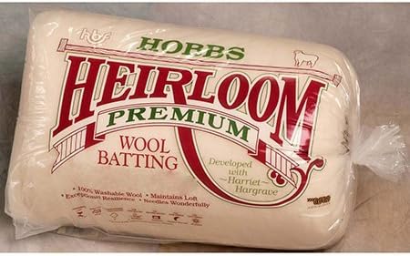 Hobbs Heirloom KING Washable Wool Wadding 120 x 124"