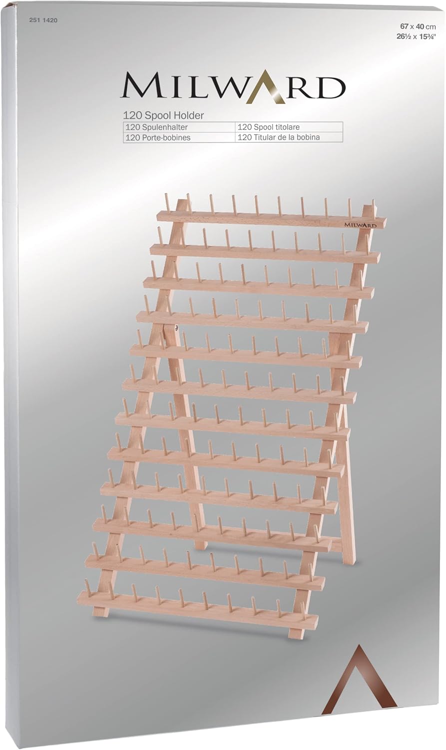 Wood Thread Rack Fully Assembled Natural Wood Various Sizes