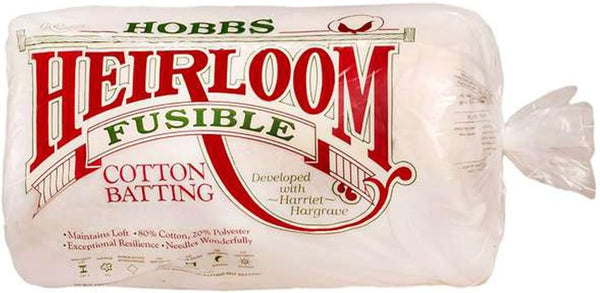 Hobbs Heirloom BABY FUSIBLE Premium 80/20 Cotton/Poly Wadding 45 x 60"