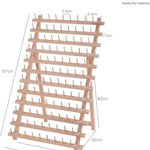 Wood Thread Rack Fully Assembled Natural Wood Various Sizes