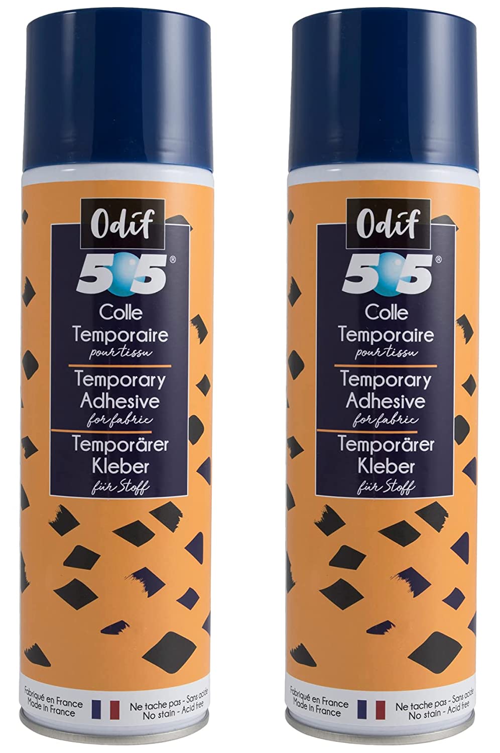 Odif 505 Temporary Spray Adhesive for Fabrics Large 500ml - Pack of 2 cans