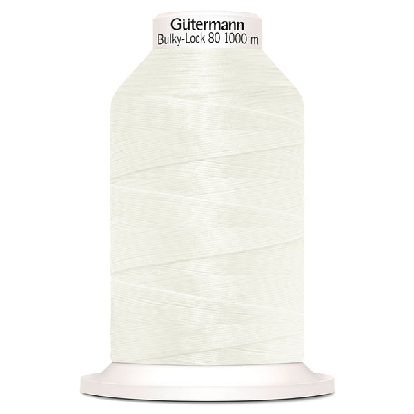 Gutermann Bulky Lock 80 111 Off White 1000m Cone