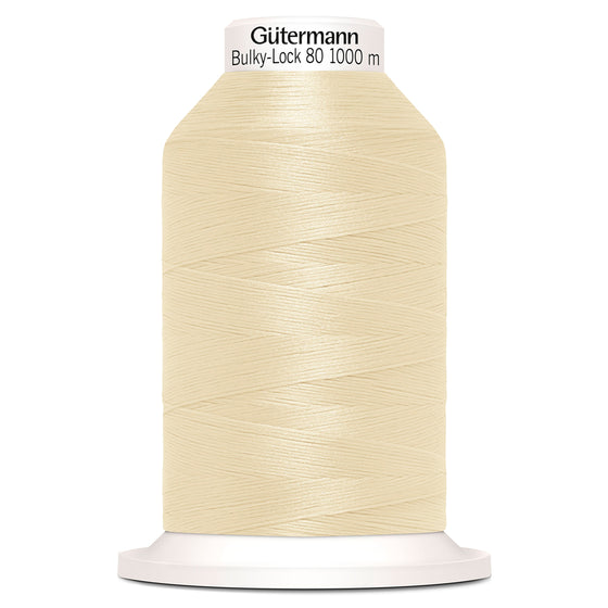 Gutermann Bulky Lock 80 414 Cream 1000m Cone