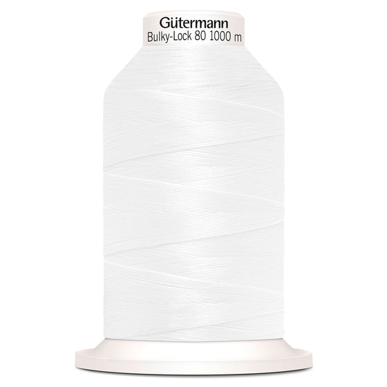 Gutermann Bulky Lock 80 800 White 1000m Cone