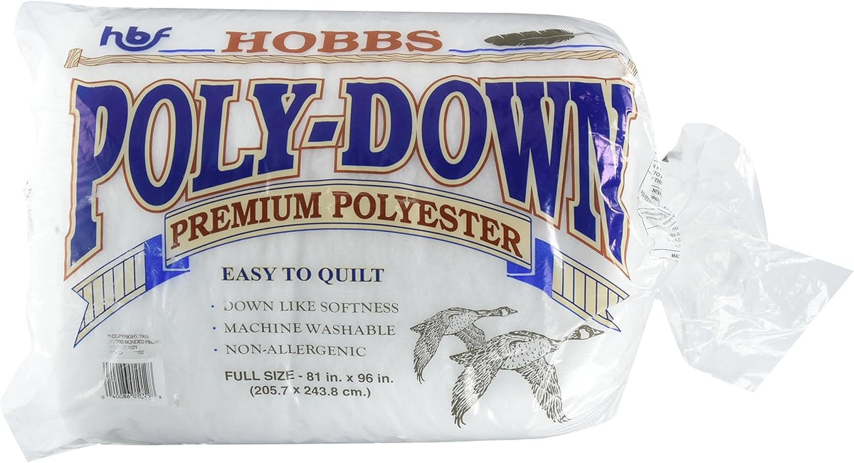 Hobbs Polydown FULL Polyester Wadding 81 x 96"