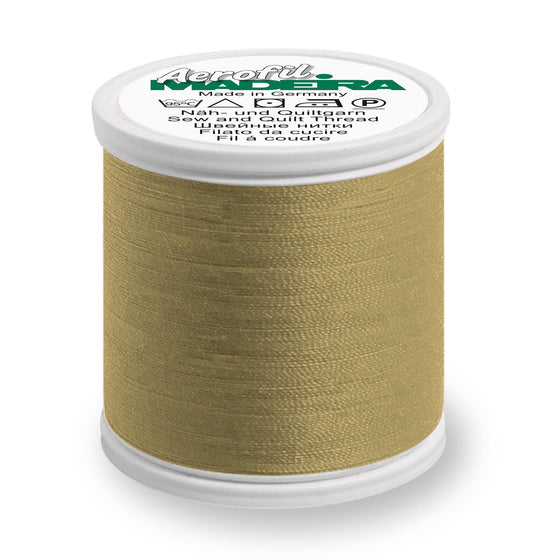 Madeira Aerofil 120 9939 Dusty Brass 100m Reel