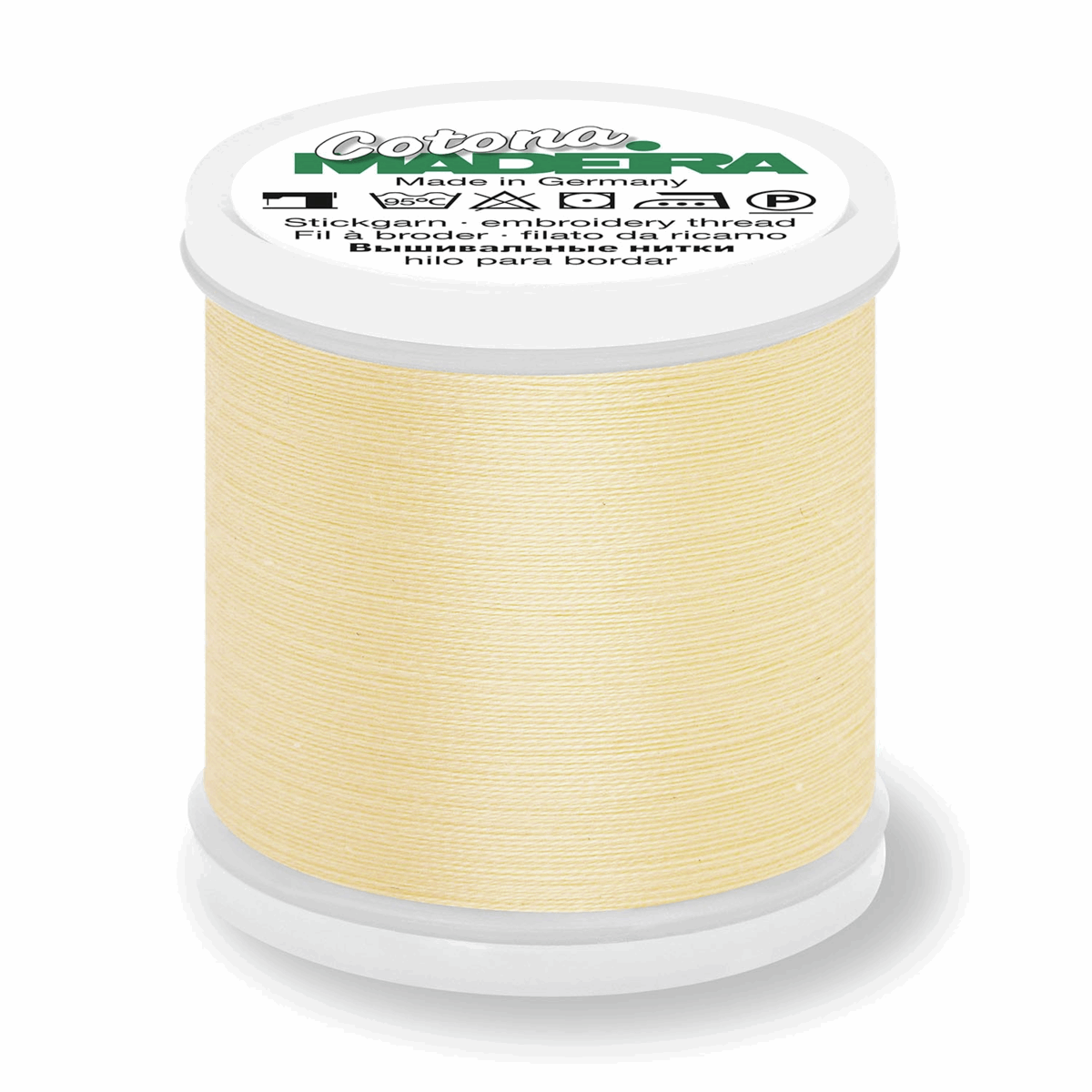 Madeira Cotona 80 610 Pale Yellow 200m Reel