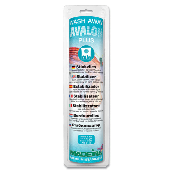 Avalon Fix STICKY Wash Away Fabric Stabiliser 24cm x 1m Roll