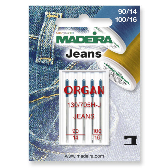 Madeira Jeans Needle - Size 90-100 Assorted