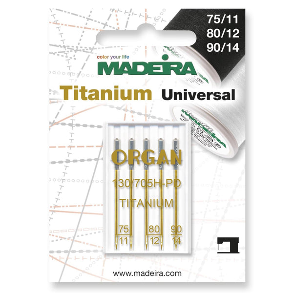 Madeira Universal Titanium Needle - Sizes 75-90 Assorted