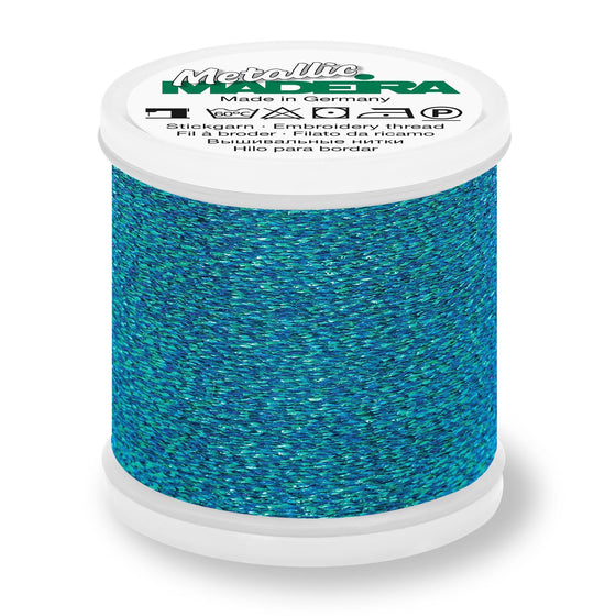 Madeira Metallic 40 37 Crystal Blue 200m Reel