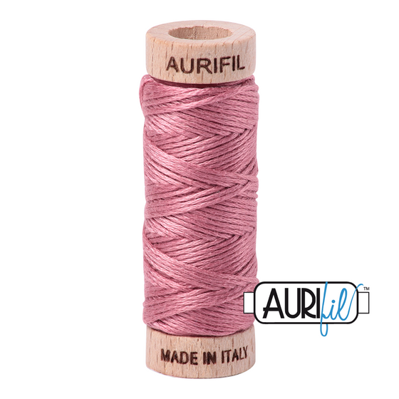 Aurifil Floss 6 Strand Cotton 2445 Victorian Rose 16m