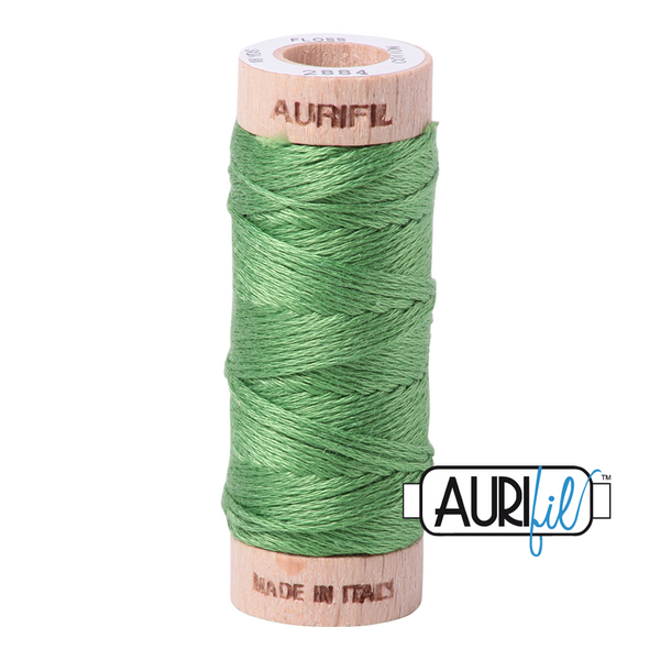 Aurifil Floss 6 Strand Cotton 2884 Green Yellow 16m