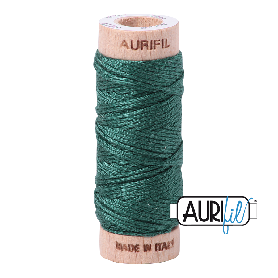 Aurifil Floss 6 Strand Cotton 4129 Turf Green 16m