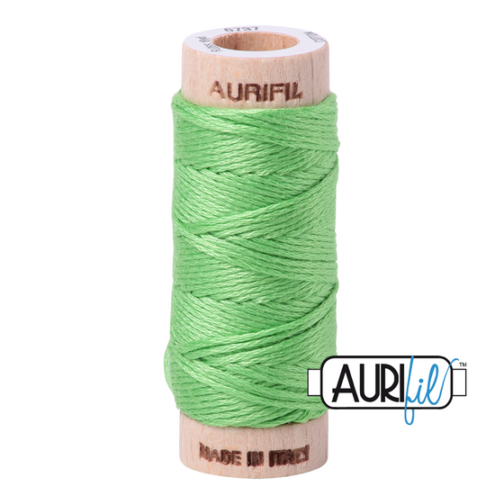 Aurifil Floss 6 Strand Cotton 6737 Shamrock Green 16m