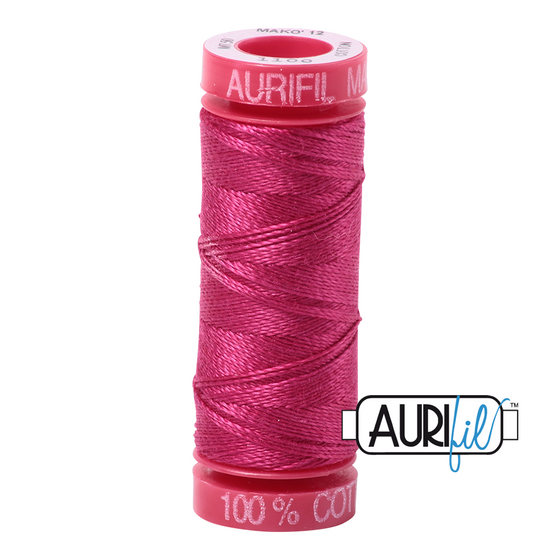 Aurifil 12 1100 Red Plum Small Spool 50m