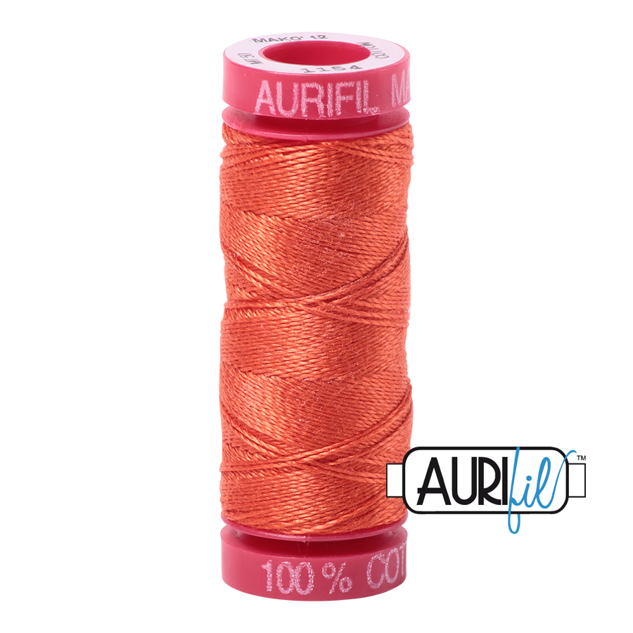 Aurifil 12 1154 Dusty Orange Small Spool 50m