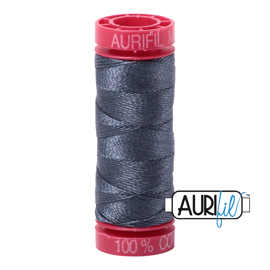 Aurifil 12 1158 Medium Grey Small Spool 50m