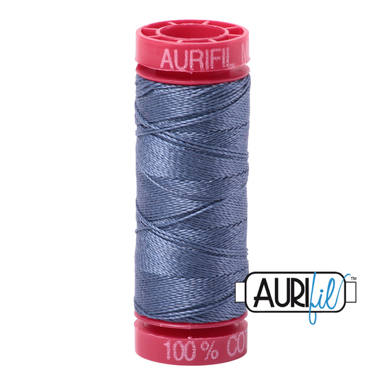 Aurifil 12 1248 Dark Grey Blue Small Spool 50m