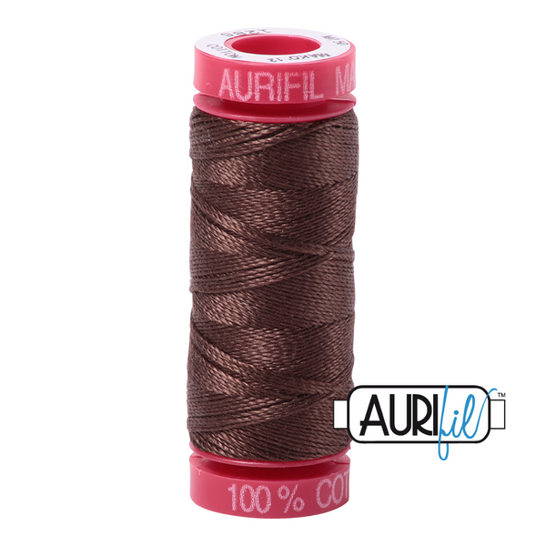 Aurifil 12 1285 Medium Bark Small Spool 50m