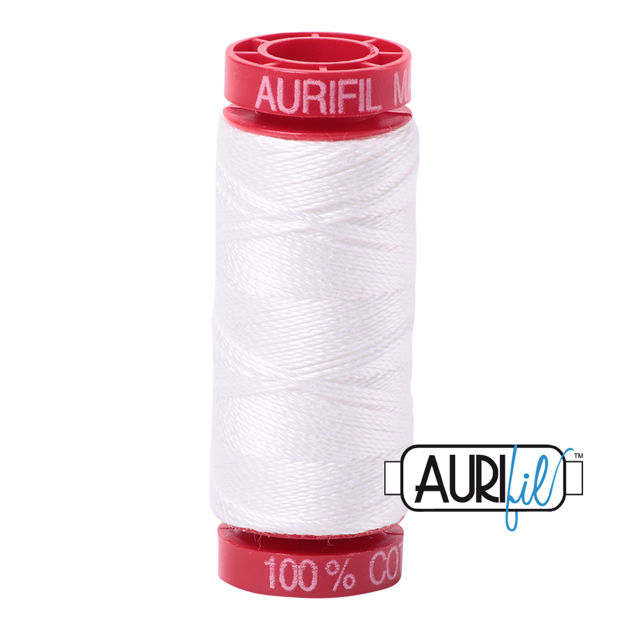 Aurifil 12 2021 Natural White Small Spool 50m