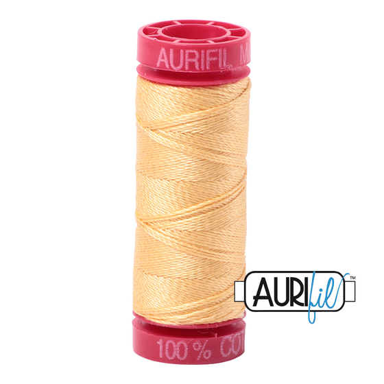 Aurifil 12 2130 Medium Butter Small Spool 50m