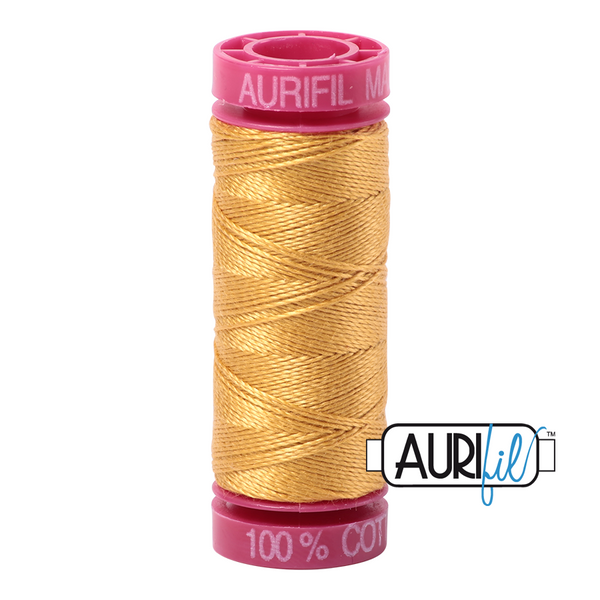 Aurifil 12 2132 Tarnished Gold Small Spool 50m