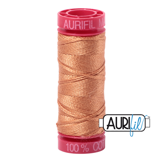 Aurifil 12 2210 Caramel Small Spool 50m