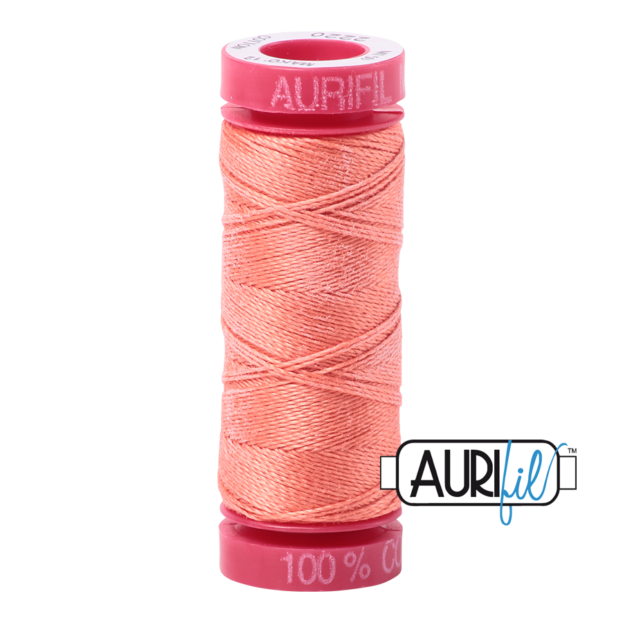 Aurifil 12 2220 Light Salmon Small Spool 50m