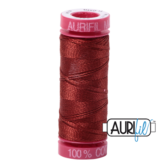 Aurifil 12 2355 Rust Small Spool 50m