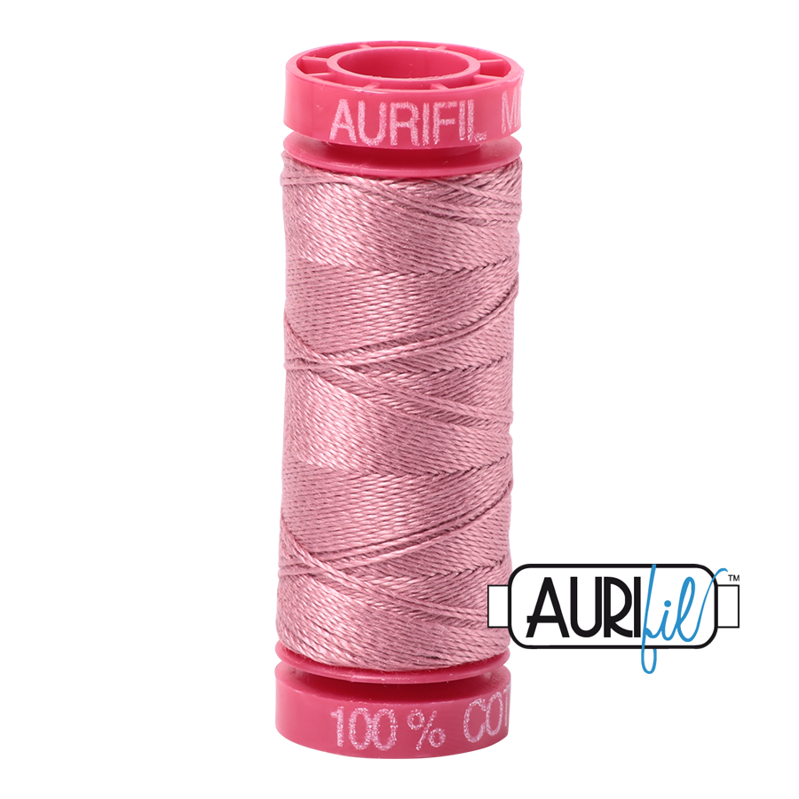 Aurifil 12 2445 Victorian Rose Small Spool 50m