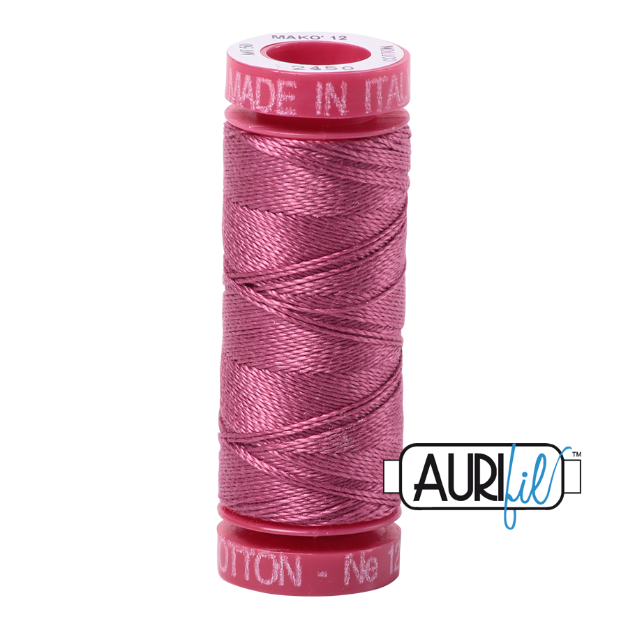 Aurifil 12 2450 Rose Small Spool 50m