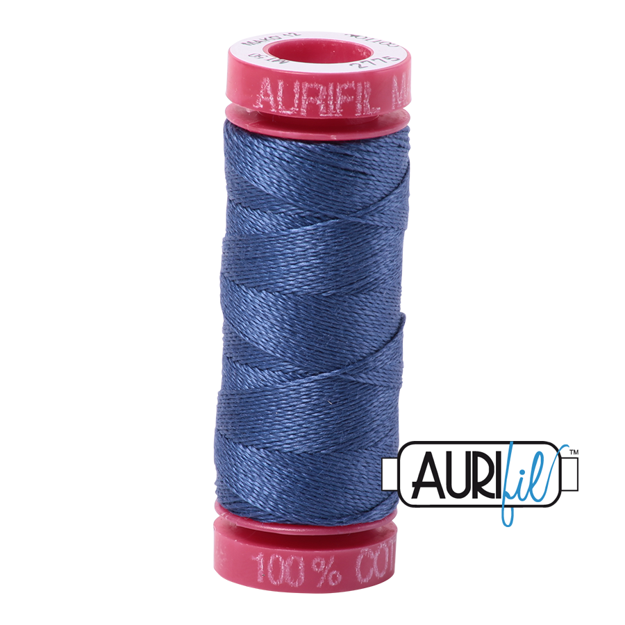 Aurifil 12 2775 Steel Blue Small Spool 50m