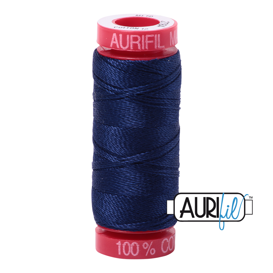 Aurifil 12 2784 Dark Navy Small Spool 50m