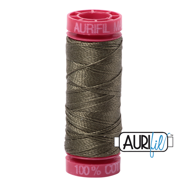 Aurifil 12 2905 Army Green Small Spool 50m