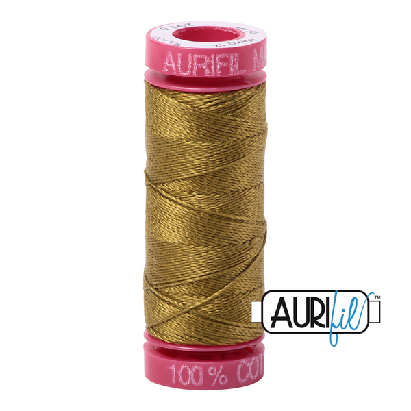 Aurifil 12 2910 Medium Olive Small Spool 50m