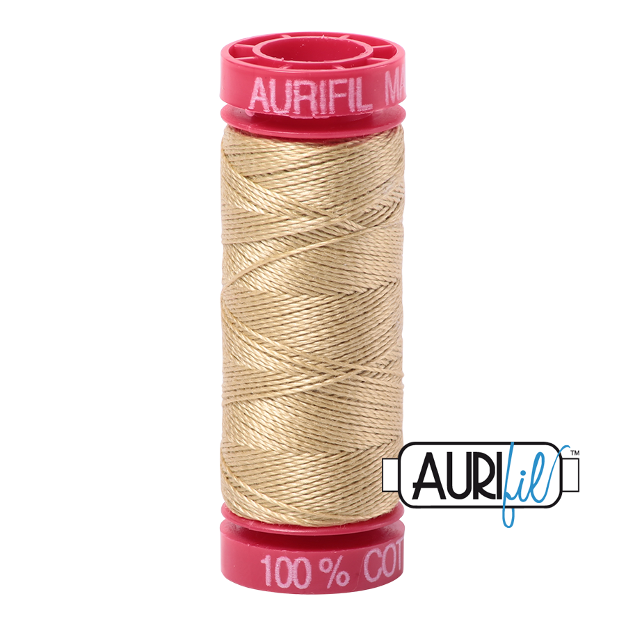 Aurifil 12 2915 Very Light Brass Small Spool 50m