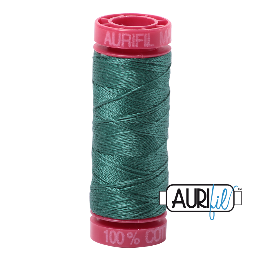 Aurifil 12 4129 Turf Green Small Spool 50m