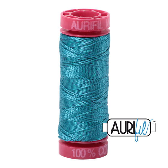 Aurifil 12 4182 Dark Turquoise Small Spool 50m