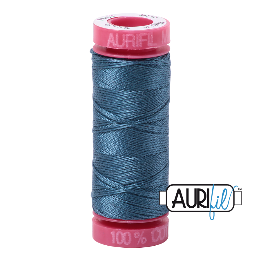 Aurifil 12 4644 Smoke Blue Small Spool 50m