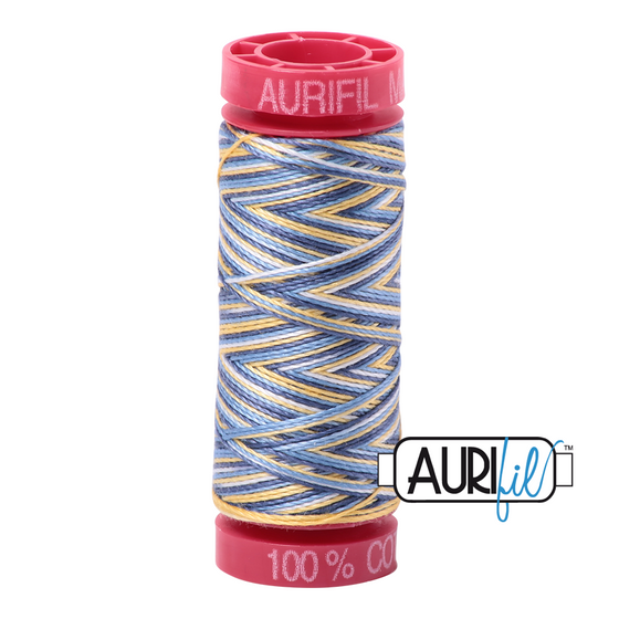 Aurifil 12 4649 Lemon Blueberry Small Spool 50m