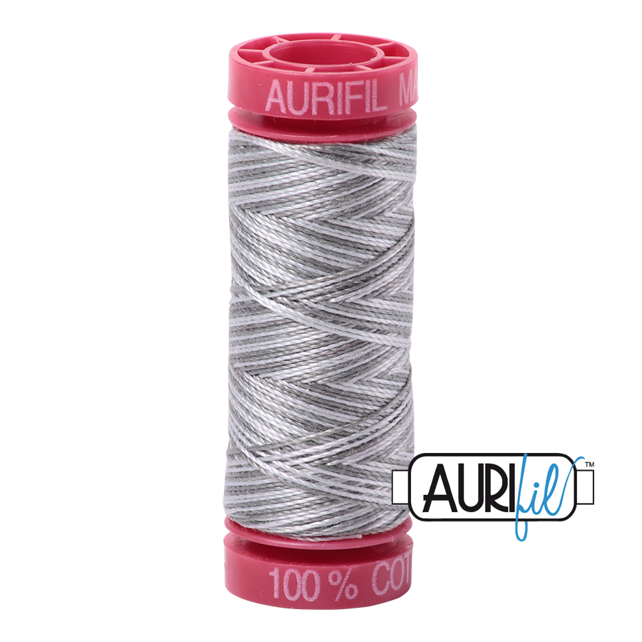 Aurifil 12 4670 Silver Fox Small Spool 50m