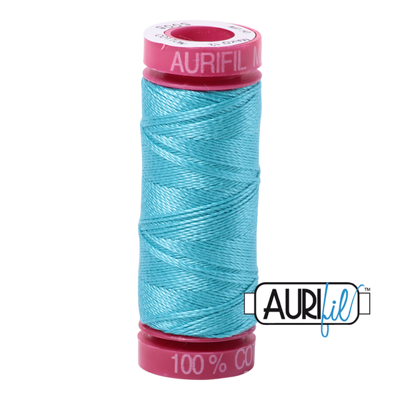 Aurifil 12 5005 Bright Turquoise Small Spool 50m