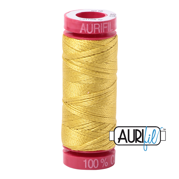 Aurifil 12 5015 Gold Yellow Small Spool 50m