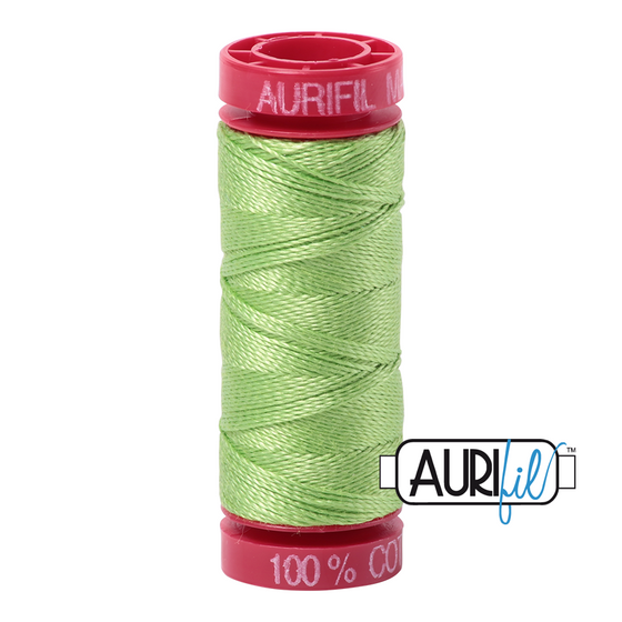 Aurifil 12 5017 Shining Green Small Spool 50m