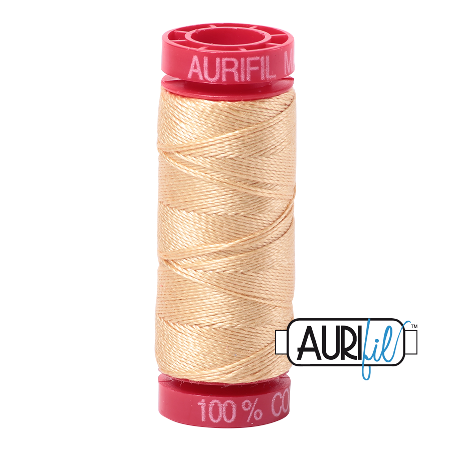 Aurifil 12 6001 Light Caramel Small Spool 50m